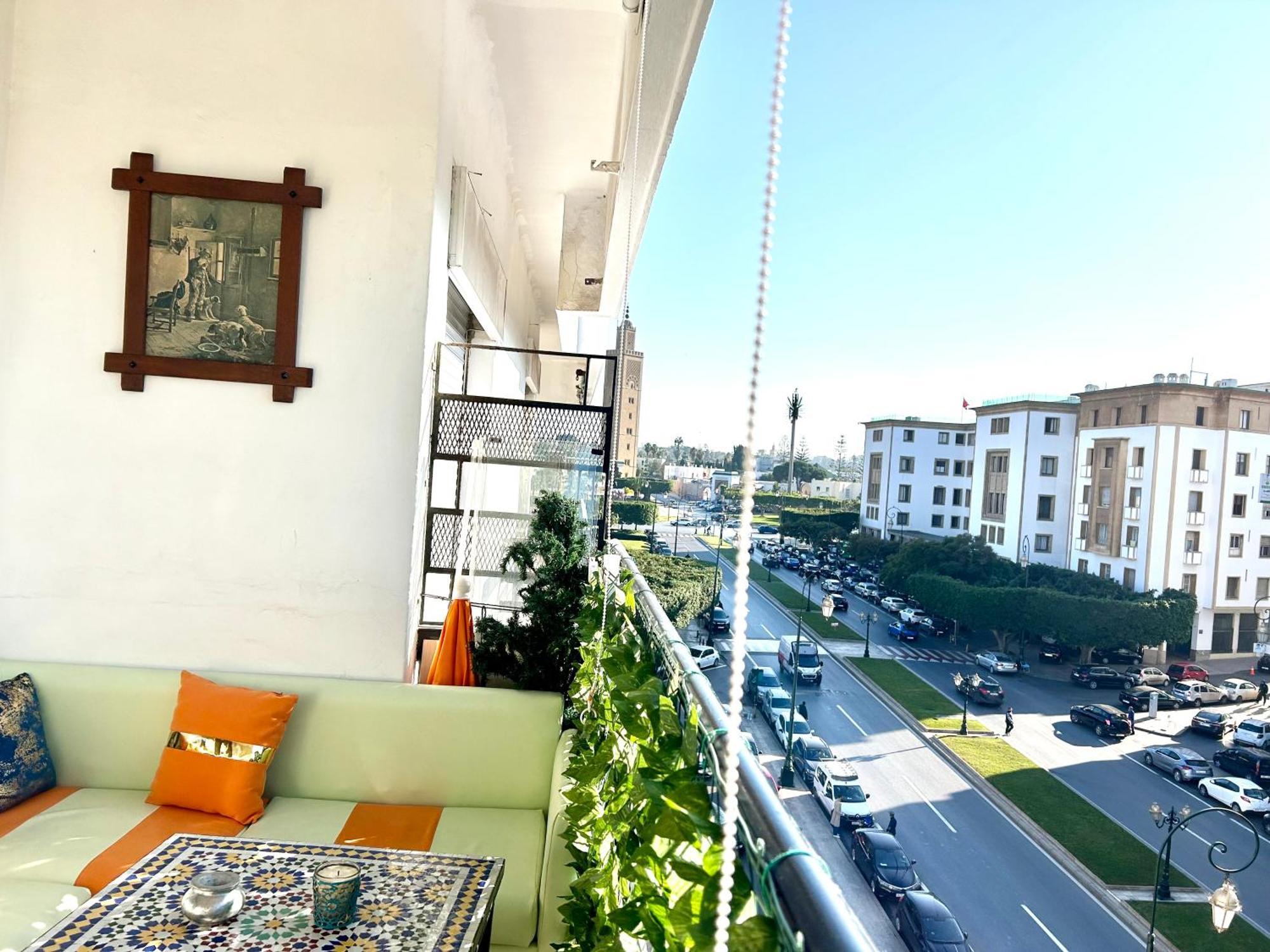 Panoramic View Of Downtown Rabat Apartamento Exterior foto